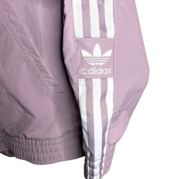 Adidas 3-Stripe Track Jacket Lavender NWT - Picture 8 of 12